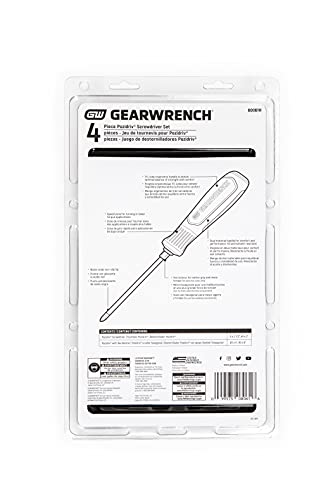 4 Pc. GEARWRENCH Pozidriv Dual Material Screwdriver Set - 80061H