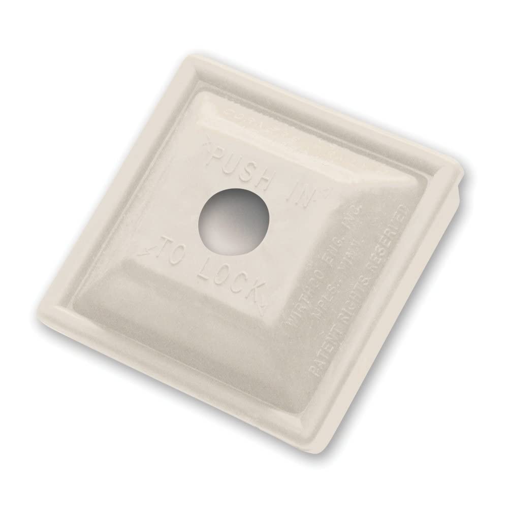 30080-7 Wirthco Engineering Inc Bumper Plug Locking White(Bulk)