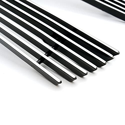 Horizontal T-Rex 21075 Aluminum Polished Finish Billet Grille Overlay for Chevrolet Suburban Tahoe Silverado