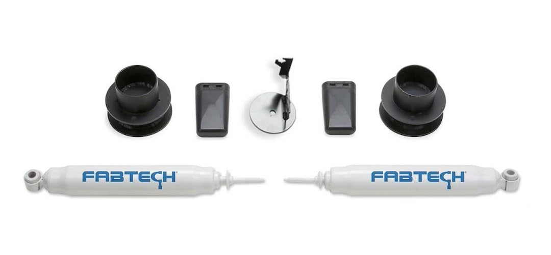 Suspension Lift Kit Fabtech Coil Spacer Kit with Performance Shocks For Ram 2500