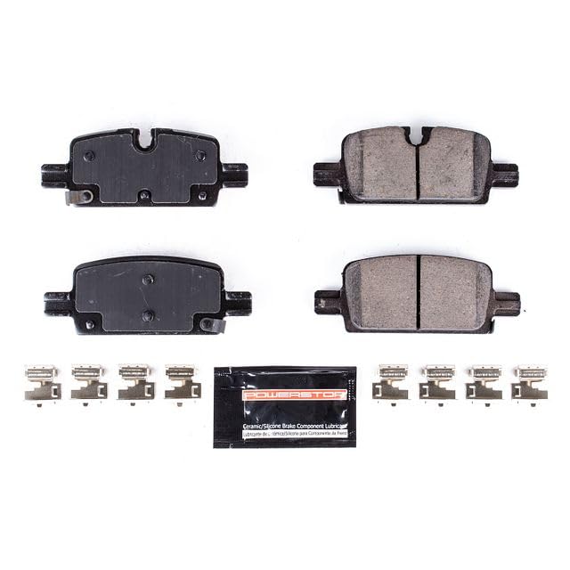 Power Stop Z23-2174 Z23 Evolution Sport Rear Carbon Fiber Infused Ceramic Brake Pads with Hardware