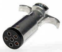 6-Pole Round Hopkins Towing Trailer End Plug 48445