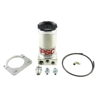 PSC Motor Sports Power Steering Pump Reservoir Gen IV 8.25 in. w/Clamp Number 6 Return And Number 12 Feed SR146-8-12