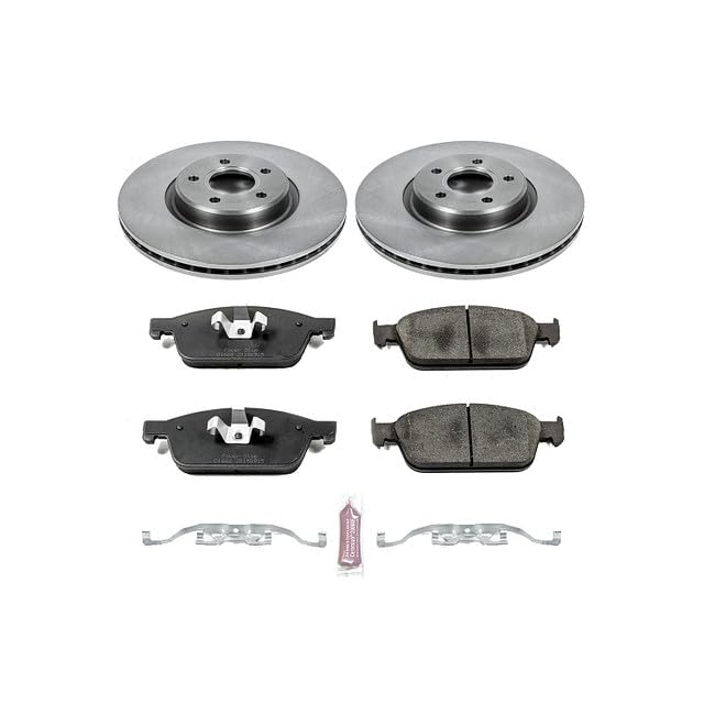 Power Stop Autospecialty KOE6479 Front Replacement Brake Kit-OE Brake Rotors & Ceramic Brake Pads For Ford Focus 2013-2014 [Model Specific]