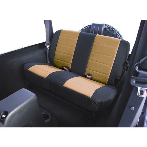 Rugged Ridge | Rear Seat Cover Kit, Fabric, Tan | 13282.04 | Fits 2003-2006 Jeep Wrangler TJ