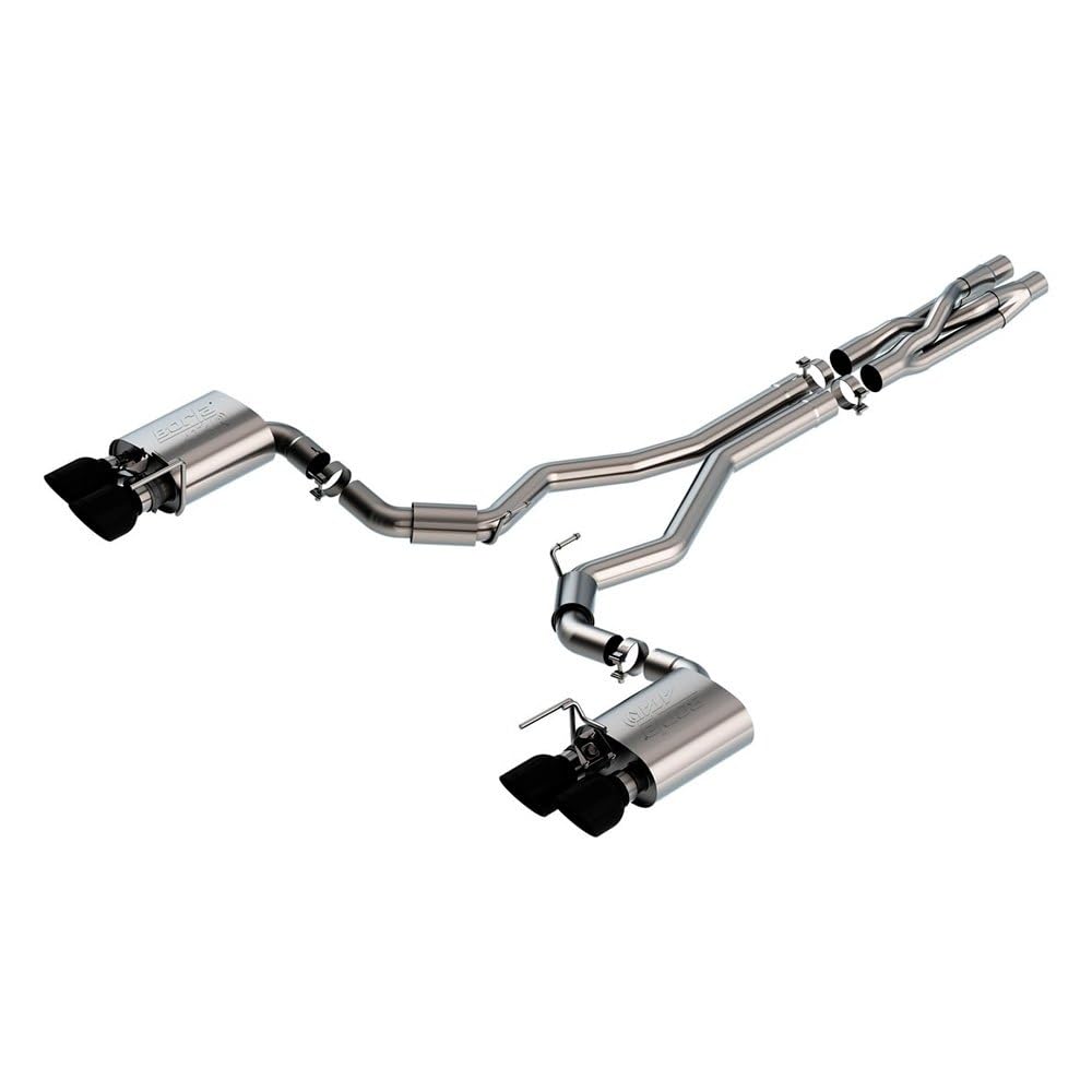 BORLA Cat-Back 140837BC Perf. Exhaust Sys. for 2020-2023 Ford Mustang Shelby GT500 5.2L 8 Cyl. Auto Trans. Use With Connecting Pipe Kit 60722 For 2021-2023 Ford Mustang Mach 1 5.0L V8 Auto/Man. Trans.