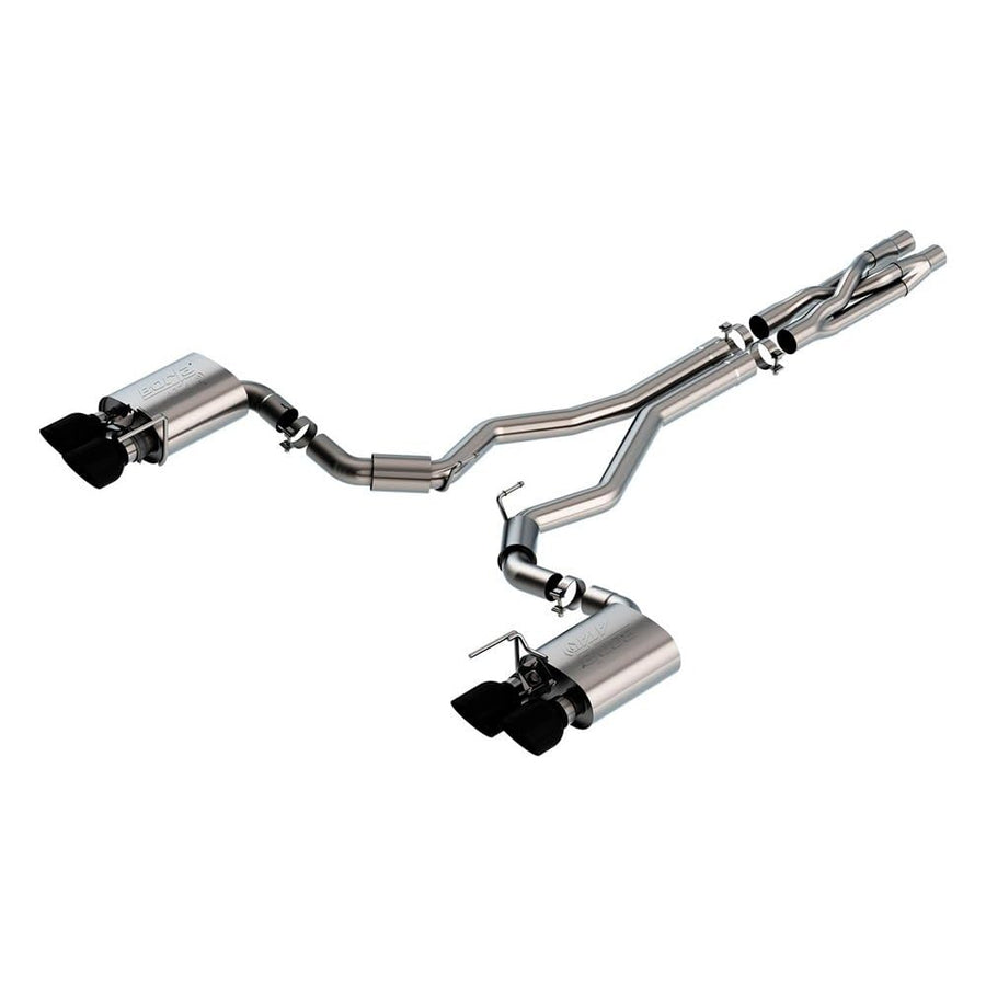 BORLA Cat-Back 140837BC Perf. Exhaust Sys. for 2020-2023 Ford Mustang Shelby GT500 5.2L 8 Cyl. Auto Trans. Use With Connecting Pipe Kit 60722 For 2021-2023 Ford Mustang Mach 1 5.0L V8 Auto/Man. Trans.