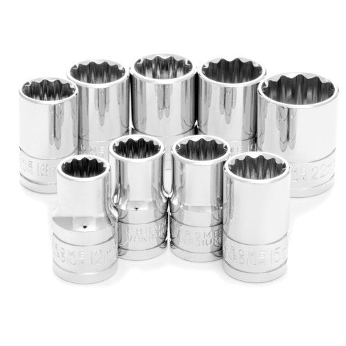 W32800 Performance Tool 9-Piece 1/2-Inch Drive 12pt MET Socket Set