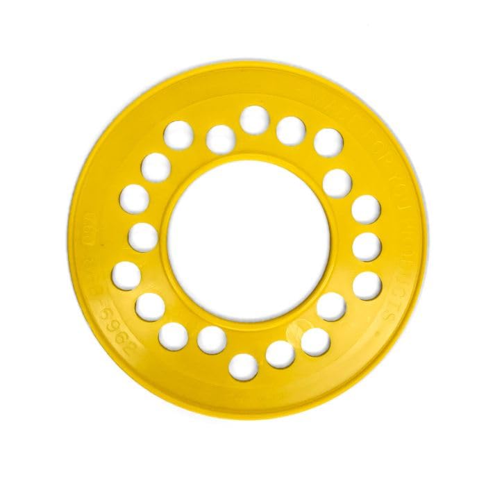 5 Lug Metric Wheel Bolt Circle Template: 100mm, 112mm, 115mm, and 120mm, Yellow