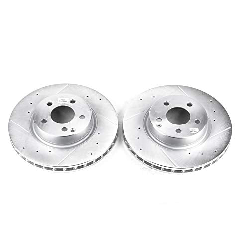 Power Stop Front EBR862XPR Drilled & Slotted Rotor Pair For Mercedes-Benz E350 2006, E500 2003-2006 [Model Specific]