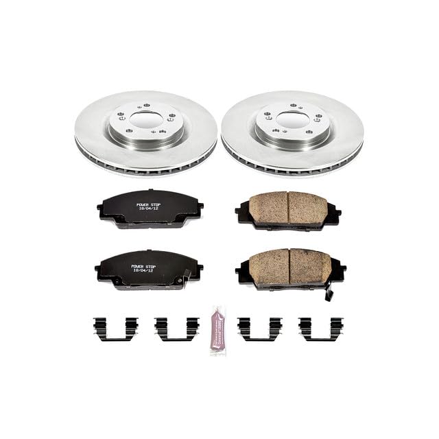 POWERSTOP Autospecialty KOE2276 Front Replacement Brake Kit-OE Brake Rotors & Ceramic Brake Pads