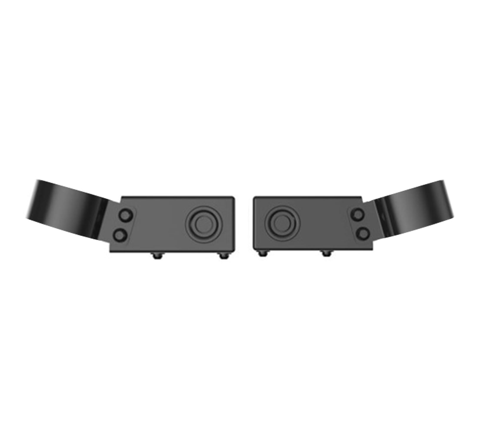 3" Black Bull Bar Parking Sensor Relocation Kit For 20-24 Chevy Silverado 2500/3500, 19-24 Dodge Ram 1500 (Excl. Rebel & TRX trims, 19-24 Ram 1500 Classic and 20-22 Ram 1500 Diesel models)