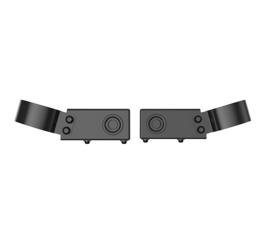 3" Black Bull Bar Parking Sensor Relocation Kit For 20-24 Chevy Silverado 2500/3500, 19-24 Dodge Ram 1500 (Excl. Rebel & TRX trims, 19-24 Ram 1500 Classic and 20-22 Ram 1500 Diesel models)