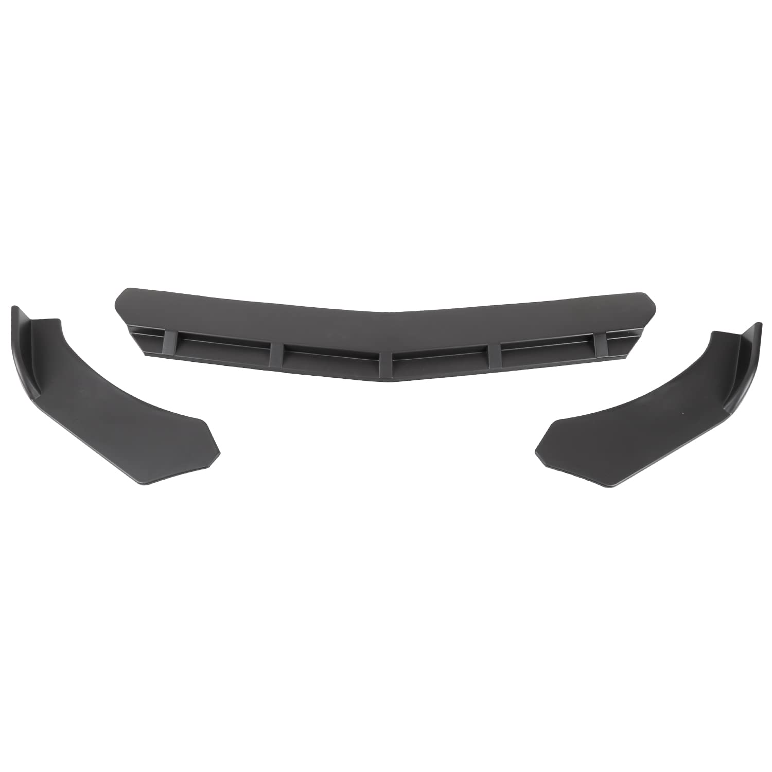 Matte Black Spec-D Tuning Universal PP Front Bumper Lip Spoiler Splitter Body Kits 3PC