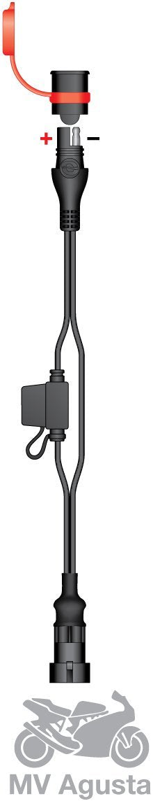 Adapter, Optimate Cable O-57, MV Agusta Port to SAE Plug