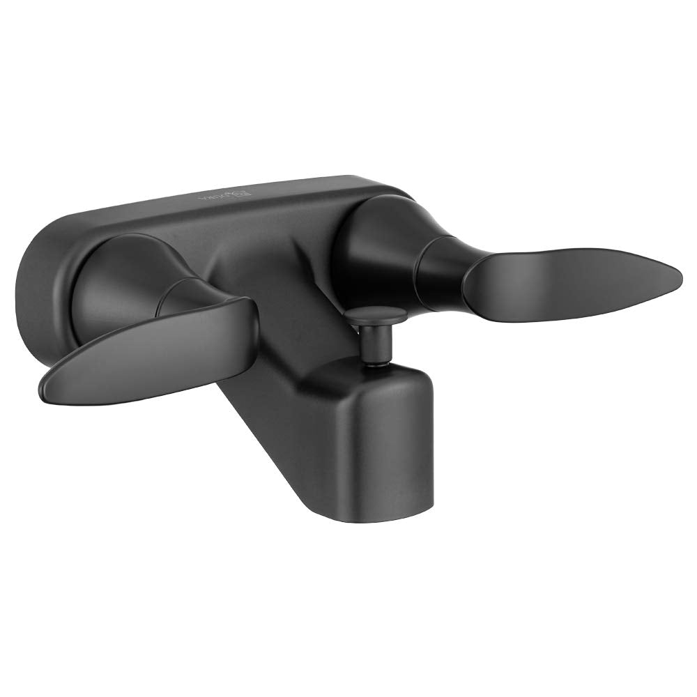 Dura Faucet RV Tub, Shower Faucet Valve Diverter DF-SA110LH-MB with Winged Levers (Matte Black)
