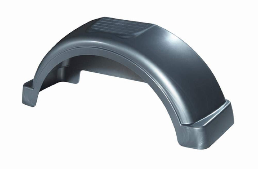 Fulton Plastic Trailer Fenders, 13-Inch Tire Size, Silver #008563