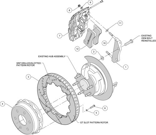 Big Truck WILWOOD Rear Brake Kit 140-9838-D