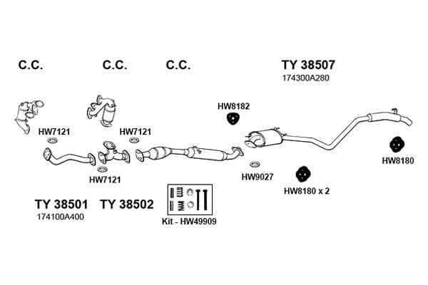 HW8182 Ansa - Exhaust Hanger