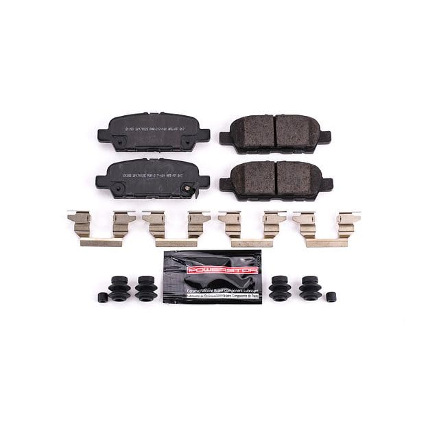 Power Stop Z23-1393 Z23 Sport Ceramic Brake Pads with Hardware Rear For EX35, FX35, INFINITI, Q50, Q60, Q70, Q70L, QX50, QX60, QX70, 370Z, LEAF, Maxima, Rogue, Rogue Sport, Sen, Niss [Model Specific]