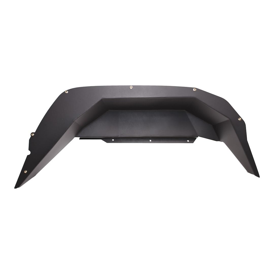 TrailFX Fender Well Liners Set of 2 Fits Jeep Gladiator JT 2020-2025 Black Powder Coated Liners Aluminum with Mounting Hardware TrailFX JL010RI