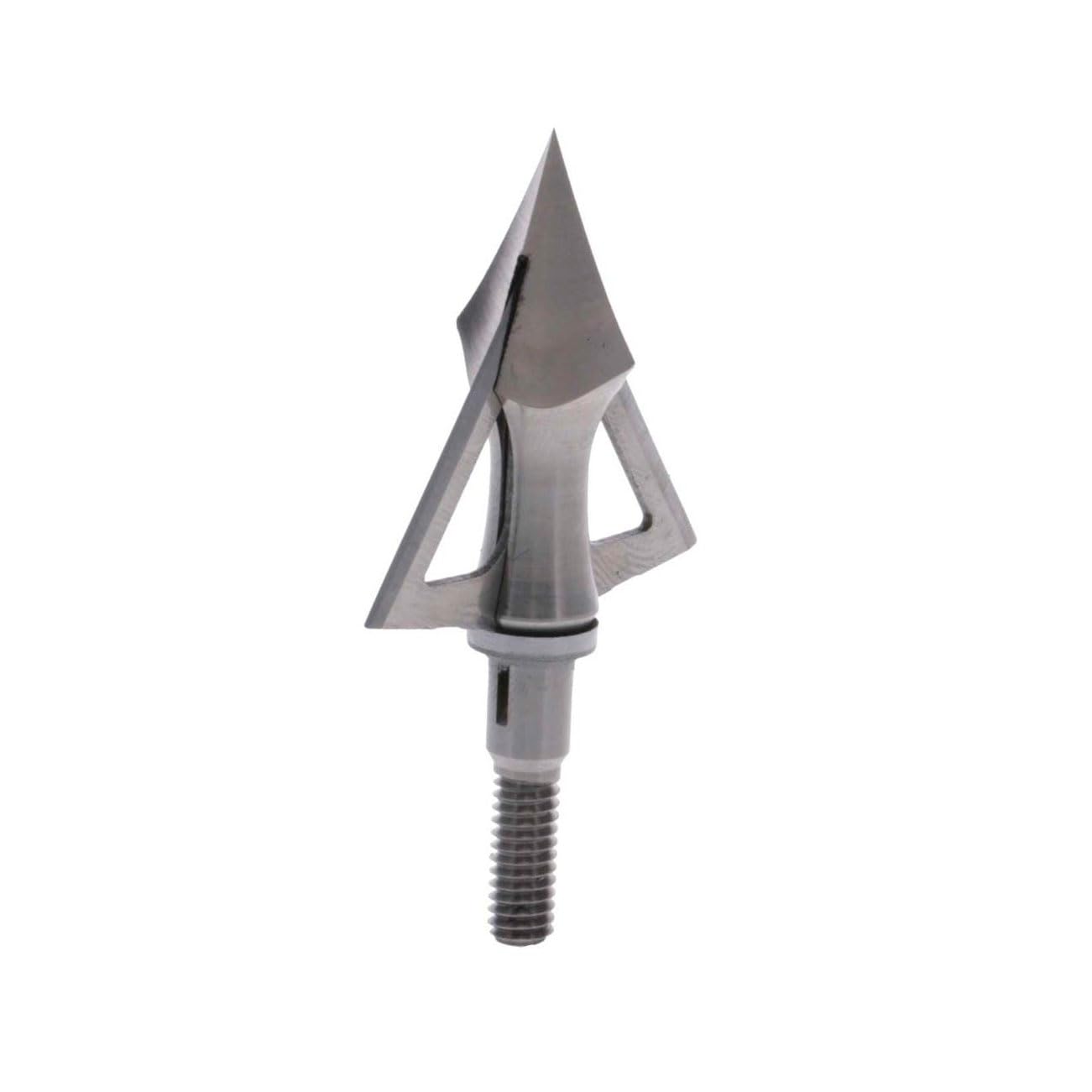 TITANIUM X TRUGLO Large Game 2 Blade 100 Grain Durable Fixed-Blade Archery Bow Hunting Broadhead with Grade 5 Titanium Ferrule & Stainless Steel Blades