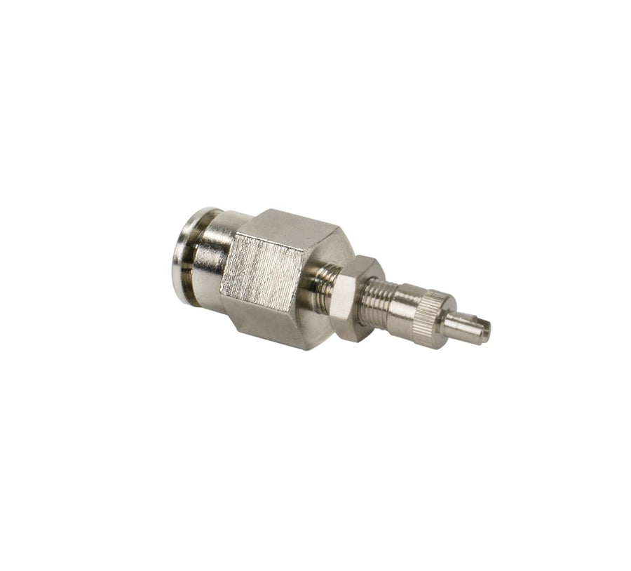 DOT Inflation Valve Viair Corporation (for 3/8" Air Line) PTC Style, Nickel Plated (2 pcs), Gold