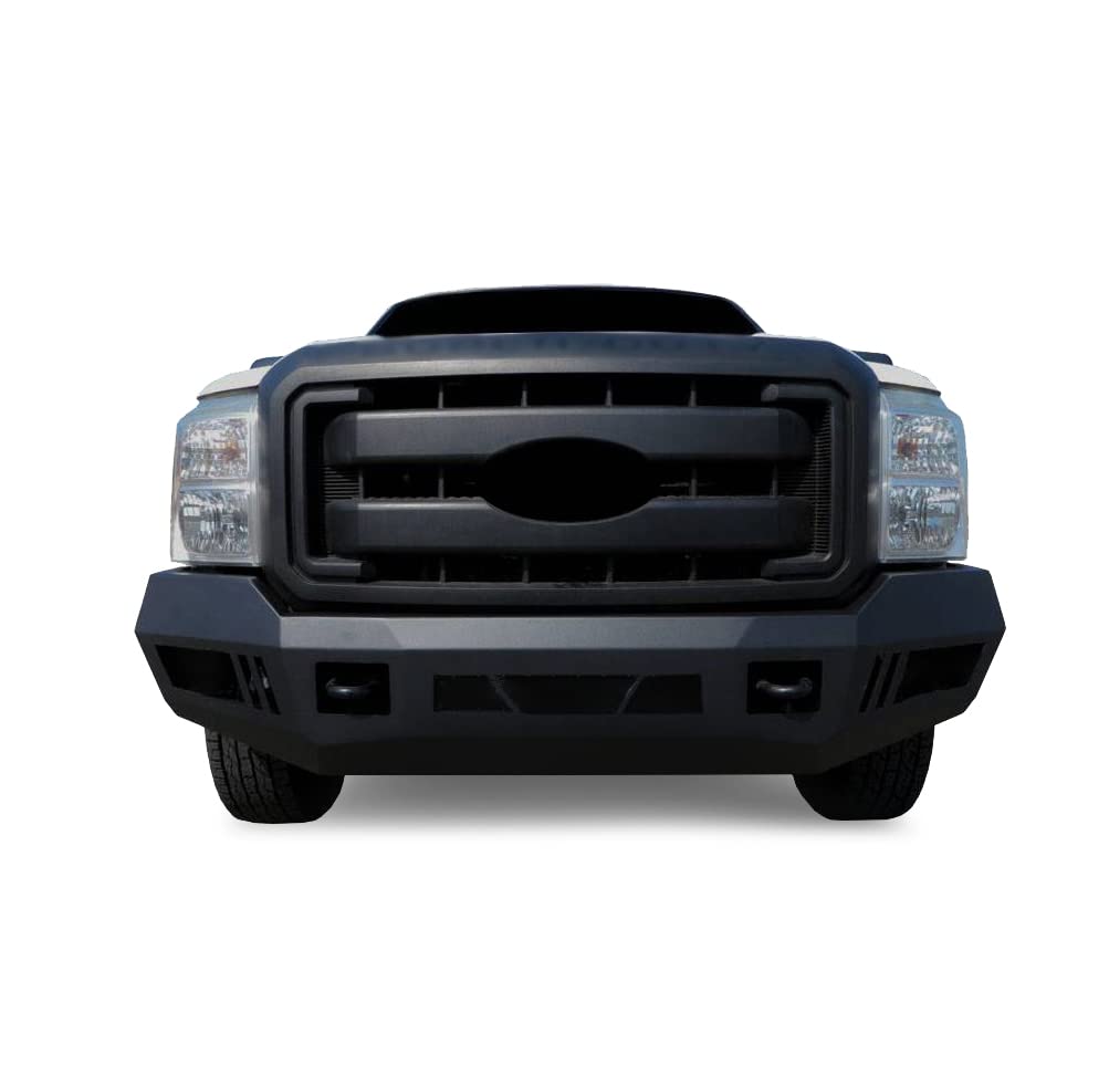 Heavy Duty Black Horse Armour Front Bumper Matte Black Compatible with 2011-2016 Ford F-250 Super Duty|2011-2016 Ford F-350 Super Duty-AFB-F211