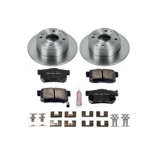 Power Stop KOE4991 Rear Replacement Brake Kit-OE Brake Rotors & Ceramic Brake Pads Autospecialty