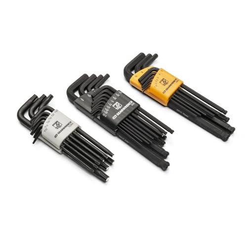 31 Piece GEARWRENCH Magnetic Long Ball End SAE/Metric/Torx Hex Key Set - 83527, Large