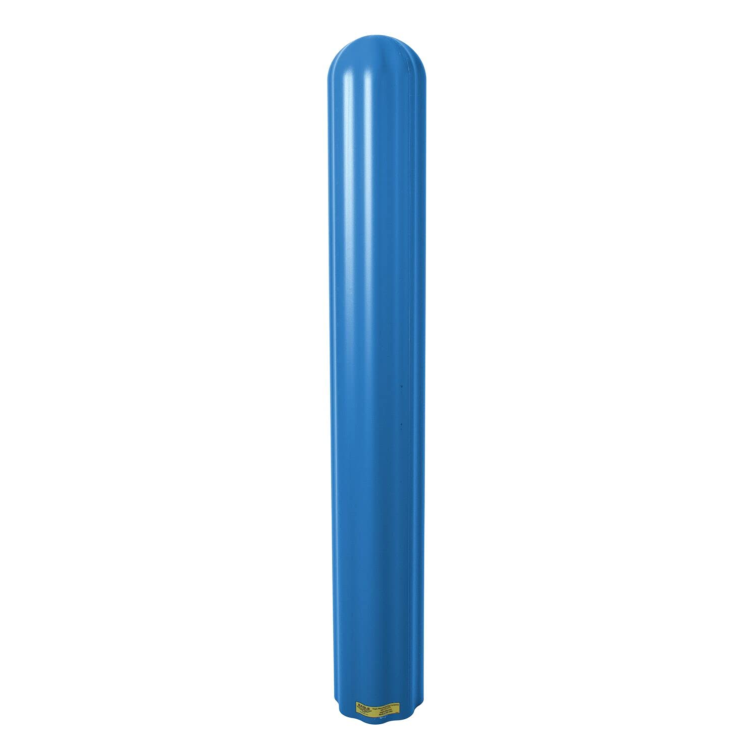 Bollard Covers Eagle for 8 Inch Poles - 56" Tall, Durable Fluted HDPE Plastic - Trimmable Blue Bollard Post Sleeve for Parking Lots, Warehouses, and Loading Docks, 1738BL