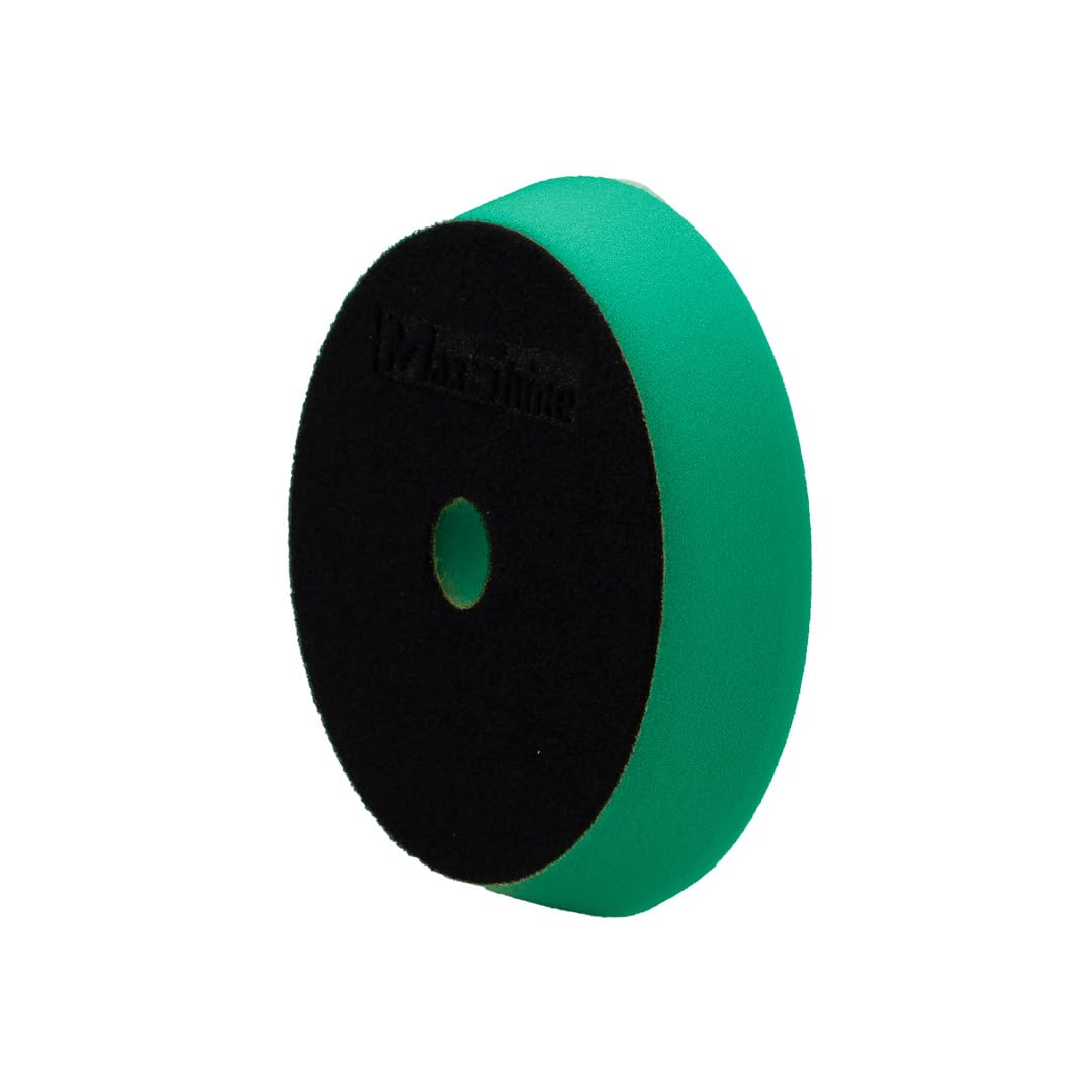 Maxshine 6.2" High Pro Universal Green Heavy Cutting Foam Pad – Compatible with DA & Rotary Polishers – for Cutting, Polishing & Finishing – Bendable, Washable & Reusable Pad