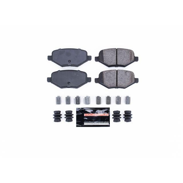 Power Stop Z23-1754 Z23 Evolution Sport Carbon Fiber Infused Ceramic Brake Pads with Hardware For Ford Edge, Ford Taurus, Lincoln MKT, Lincoln MKX [Model Specific]