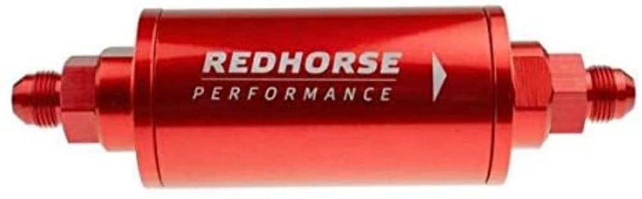 Performance Redhorse 4651-10-3 Line Race Fuel Filter (Red), 1 Pack