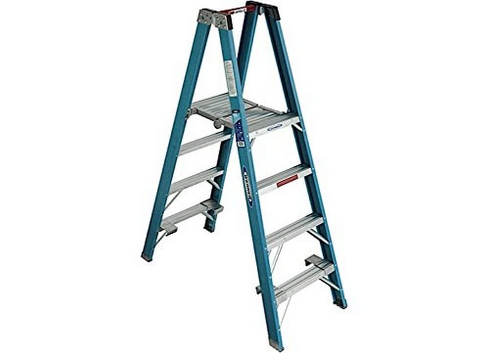 Twin Ladder Werner (PT6004), Fiberglass Platform