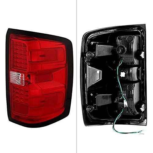 Chevy 1500 14-16 / Silverado 2500HD/3500HD xTune LED Tail Lights - Red Clear ALT-JH-CS14-LED-RC