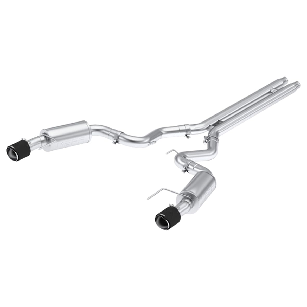 2024 Ford Mustang GT S650 MBRP, 5.0L 3in Cat-Back Dual Split Rear with Carbon Fiber Tips (Street)
