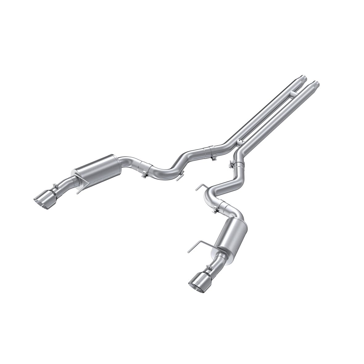 3" Dual Split Rear MBRP T409 Cat Back with 4.5" Tips Street Version
