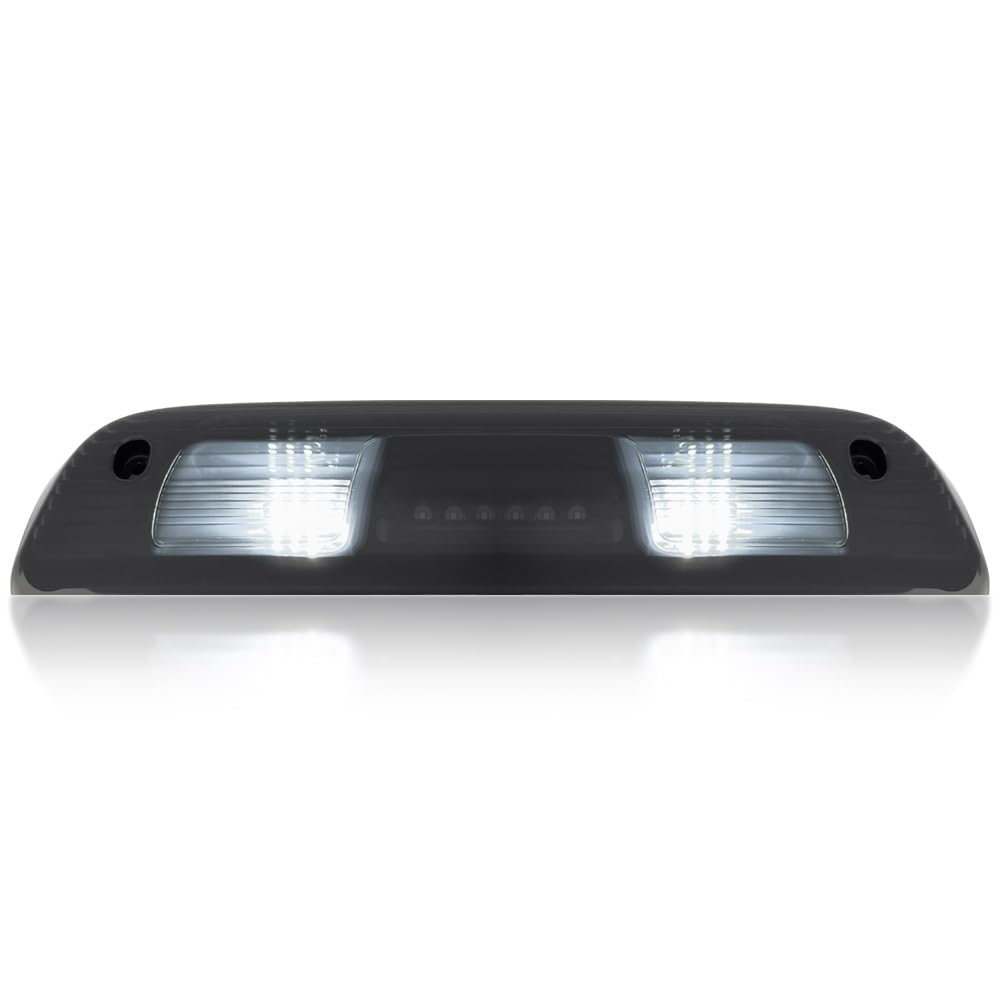 RECON - Fits 2014-2018 Silverado & Sierra (3rd Gen) 1500, 2500, 3500 Ultra High Power Red CREE XML LED 3rd Brake Light with White LED Cargo Lights with Smoked Lens