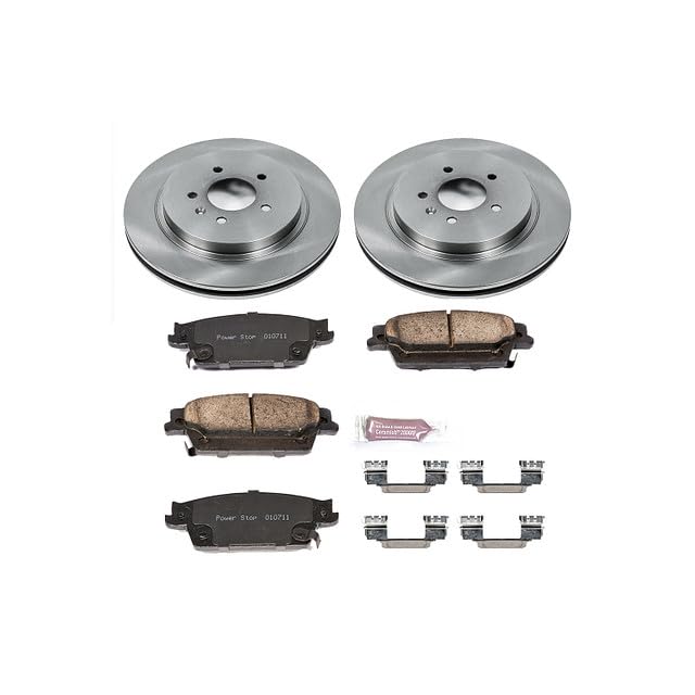 Power Stop Autospecialty KOE2958 Rear Replacement Brake Kit-OE Brake Rotors & Ceramic Brake Pads For Cadillac CTS 2006-2007 | Cadillac STS 2005-2011 [Vehicle Specific]