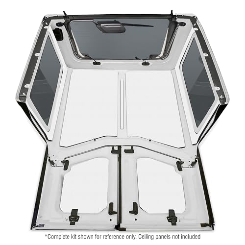 Design Engineering 50270 Boom Mat White Sound Deadening Rear Side Window Only Compatible with 2-Door Jeep Wrangler JL (2018-up)