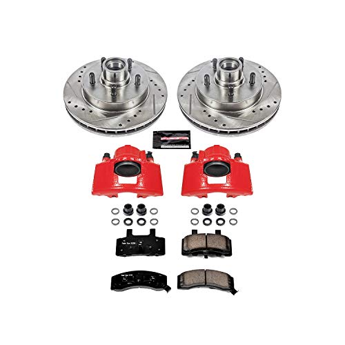 Power Stop Front KC1991 Z23 Evolution Sport Performance Brake Kit with Caliper, 1 Pack For Chevrolet Tahoe 1998-2000, GMC Yukon 1998-1999 [Model Specific]