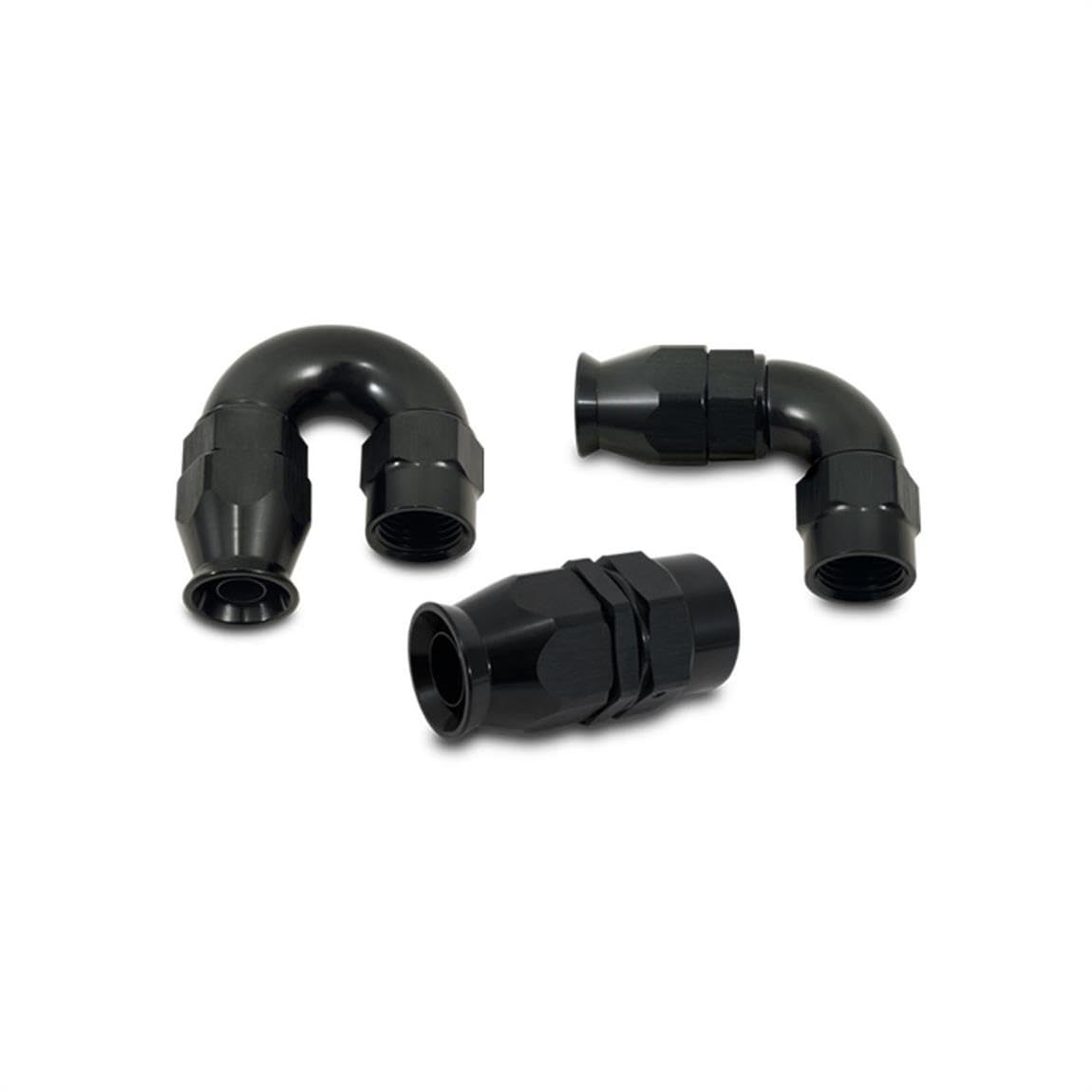 28906 Vibrant -6AN 90 Degree Elbow Hose End Fitting for PTFE Lined Hose, Black