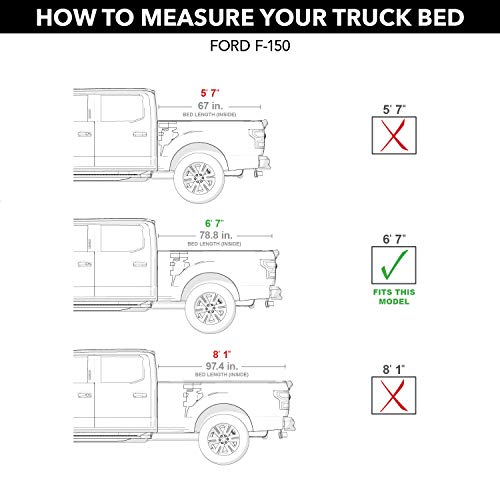 UnderCover Flex Hard Folding Truck Bed Tonneau Cover | FX21004 | Fits 2004 - 2014 Ford F-150 6' 7" Bed (78.8")