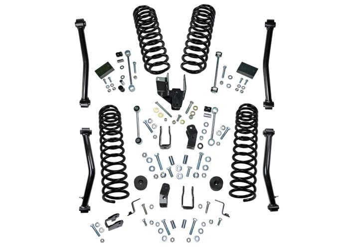 SUPERLIFT SUSPENSION RealTruck 4" Lift Kit for Jeep Wrangler JL | Complete Lift Kit with Shock Extension Brackets & Lower Link Arms | K186 | Fits 2018-2023 Jeep Wrangler JL 2 Door