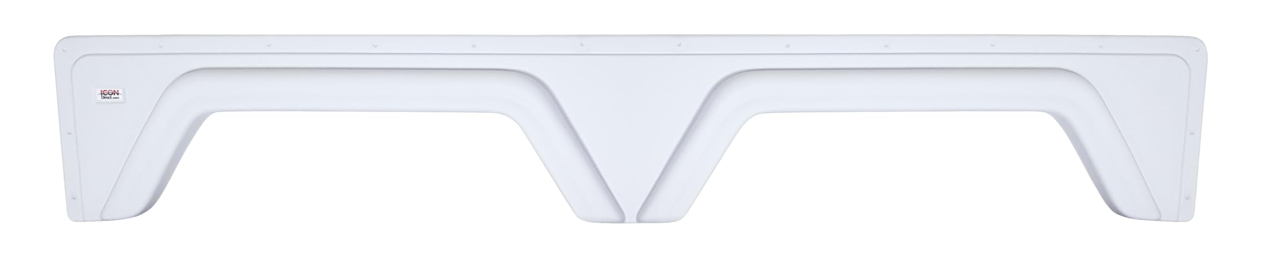 Tandem Axle Fender Skirt ICON 01791 for Glendale - Polar White