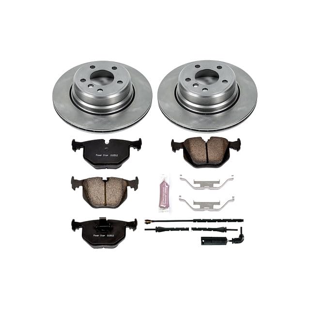 POWERSTOP Autospecialty KOE5734 Rear Replacement Brake Kit-OE Brake Rotors & Ceramic Brake Pads
