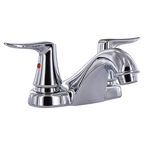 4" VALTERRA PF222304 Chrome Faucet W/ 2-Lever Handle Deck Lav