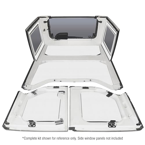 Boom Mat Design Engineering 050141 White Sound Deadening Headliner Compatible with 4-Door Jeep Wrangler JK (2011-2018)