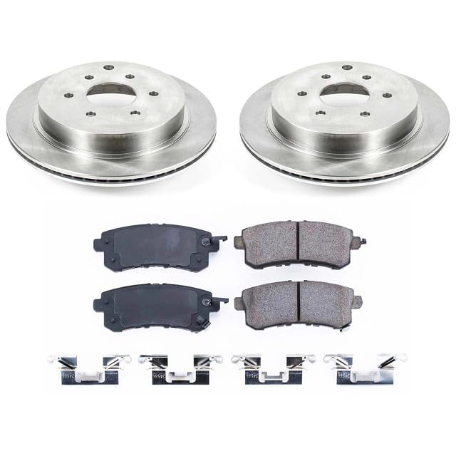 Power Stop KOE6323 Rear Replacement Brake Kit-OE Brake Rotors & Ceramic Brake Pads